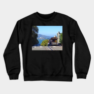 Trolley Descending into San Francisco Crewneck Sweatshirt